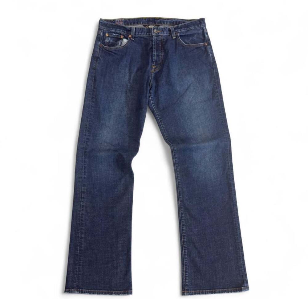 Lucky Brand Slim Bootleg Jeans Size 36 Dark Wash Made in USA